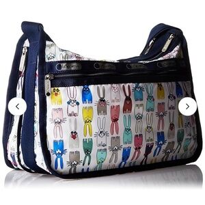 LeSportsac by Peter Jensen spring  bunny collection shoulder crossbody hobo bag